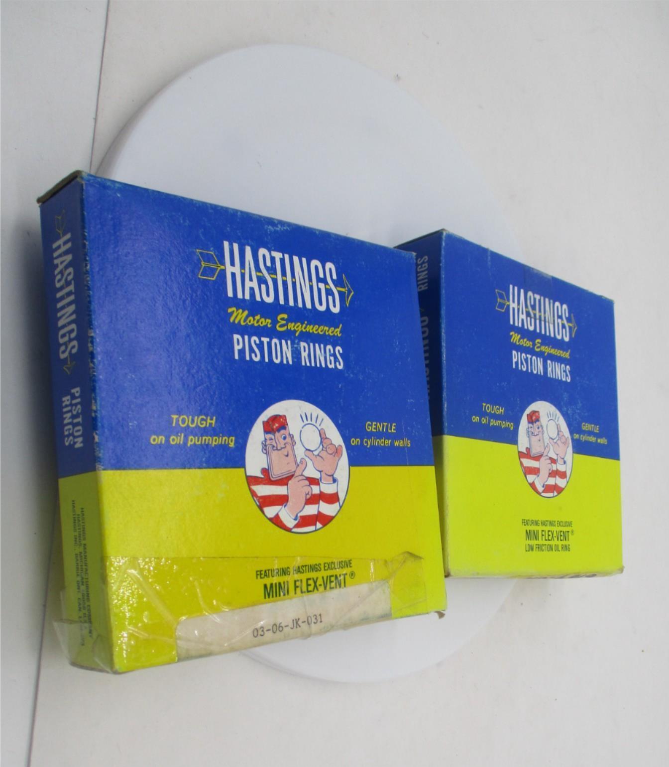 Harley Davidson NOS Hastings Replacement Piston Rings 6164 .010 +.010"