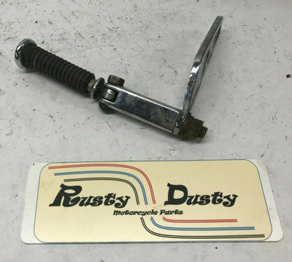 One Harley Shovelhead Foot Highway Pegs Foot Rest Ribbed Extensions & Brackets