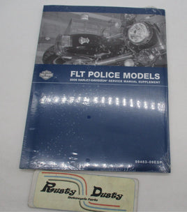 Harley Davidson 2009 FLT Police Models Supplement Service Manual 99483-09ESP