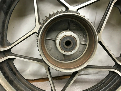 83 HONDA CB550 CB 550 SC NIGHTHAWK OEM REAR WHEEL RIM Tire 3X16 Dunlop k391