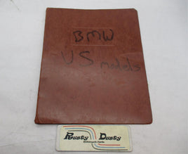 Vintage BMW US Model 1960s R50 R60 R69 R50S R69S Repair Manual Book