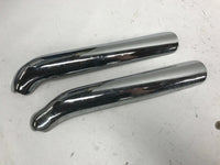 Harley Exhaust Heat Shields Staggered Dual 1984 - Up EVO Big Twin set