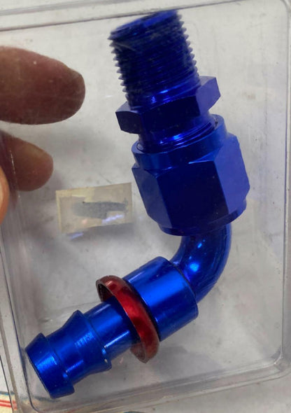 Redhorse Performance Right Angle Push Lock Hose End