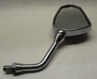 Harley Aftermarket Left Side Mirror Plastic Housing Metal Stem Chrome