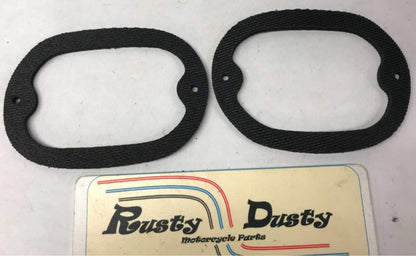 Lot (2) Harley Tail Light Lamp Lens Gasket 55-72 DS-173395