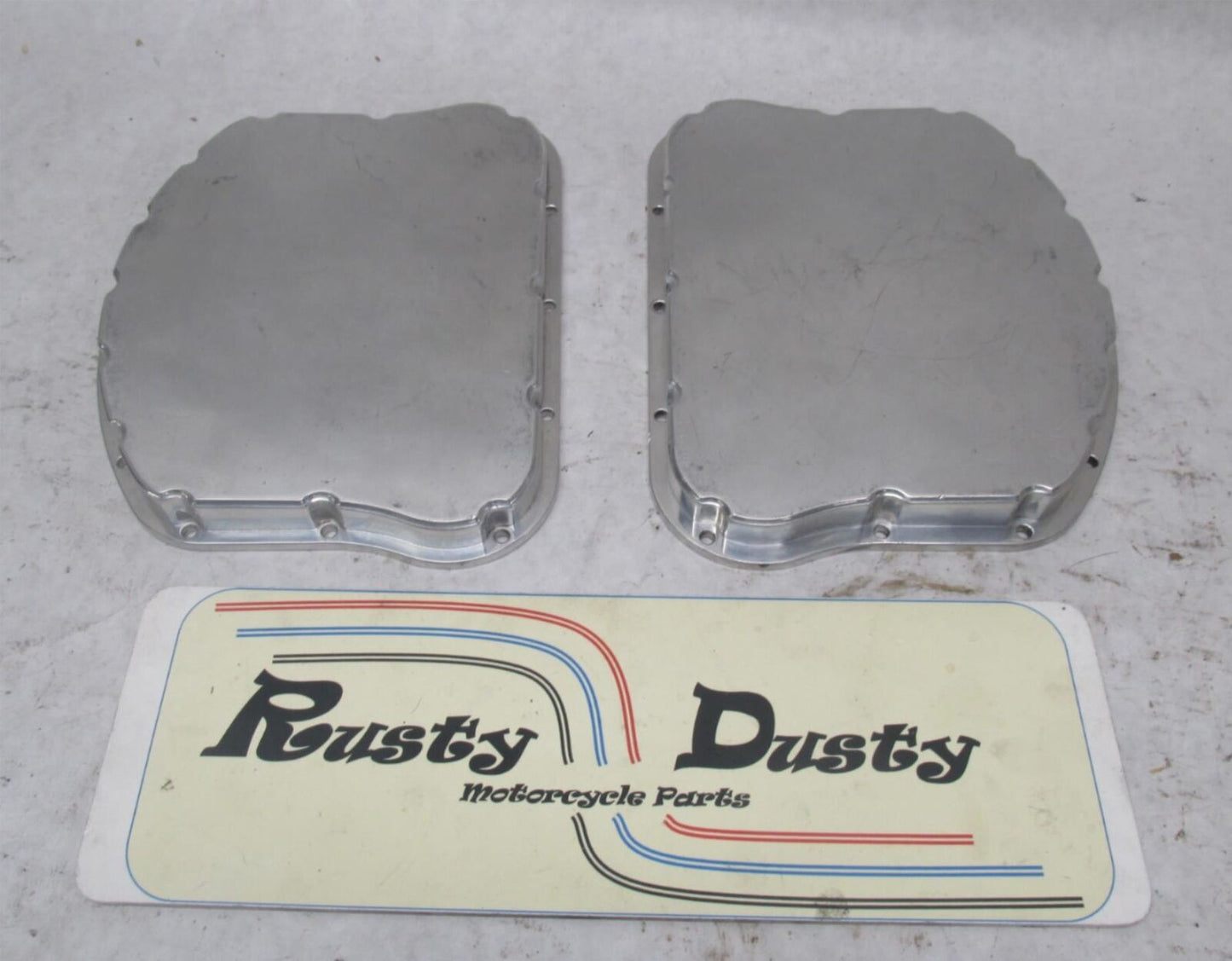 Pair of Harley Davidson Billet Aluminum Panhead Style Rocker Box Covers