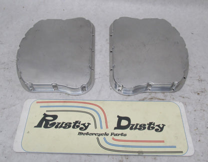 Pair of Harley Davidson Billet Aluminum Panhead Style Rocker Box Covers