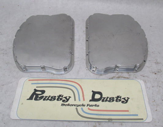 Pair of Harley Davidson Billet Aluminum Panhead Style Rocker Box Covers