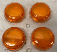 Harley Davidson Stock Turn Signal Lenses (4)+(2) Bulbs