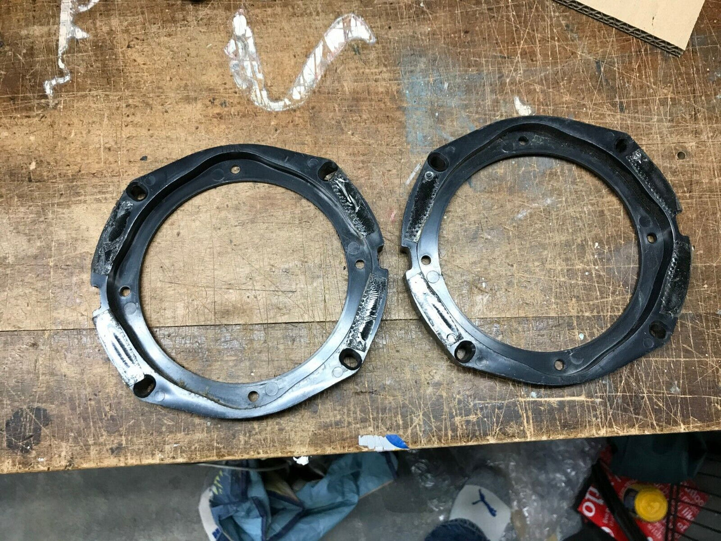 Harley-Davidson Pair fairing speaker grills Rings Bezel 96 -2013  flhtcui flhx