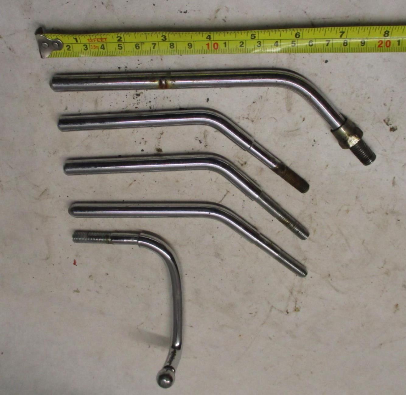 Mixed Lot Harley Davidson Mirror Stems Chrome varying lengths