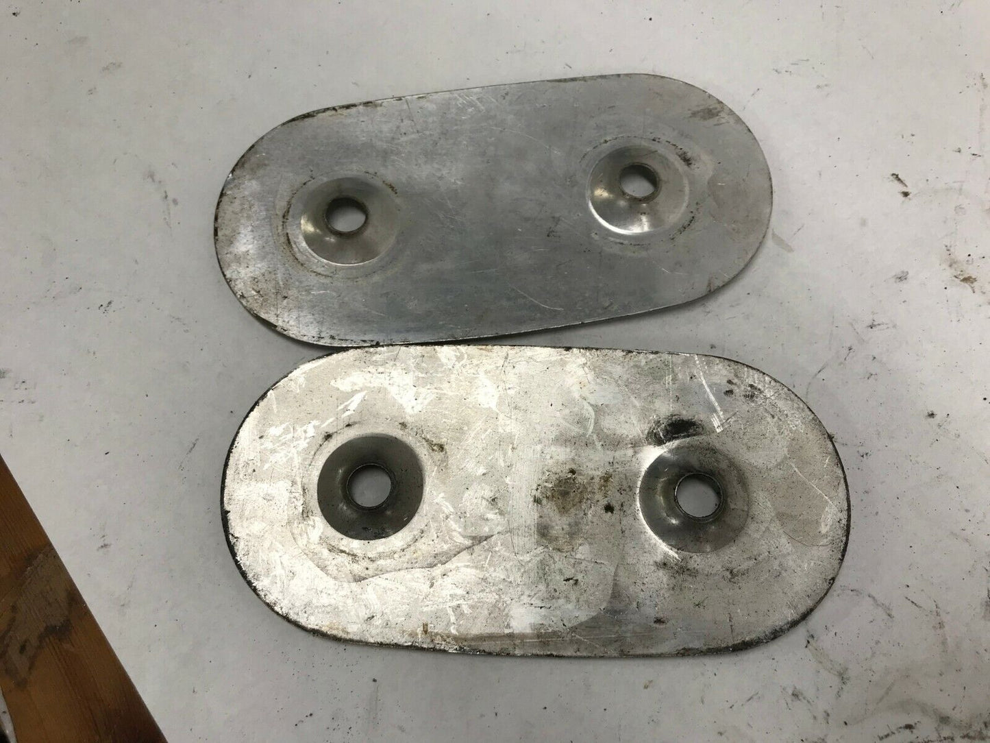 Lot of 2 Harley Air Intake Cover Plate Insert Scremin Eagle Stock Used  Scrapes