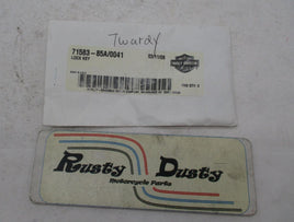 Harley Davidson Genuine NOS Flat Lock Key Set 71583-85A Code: 0041