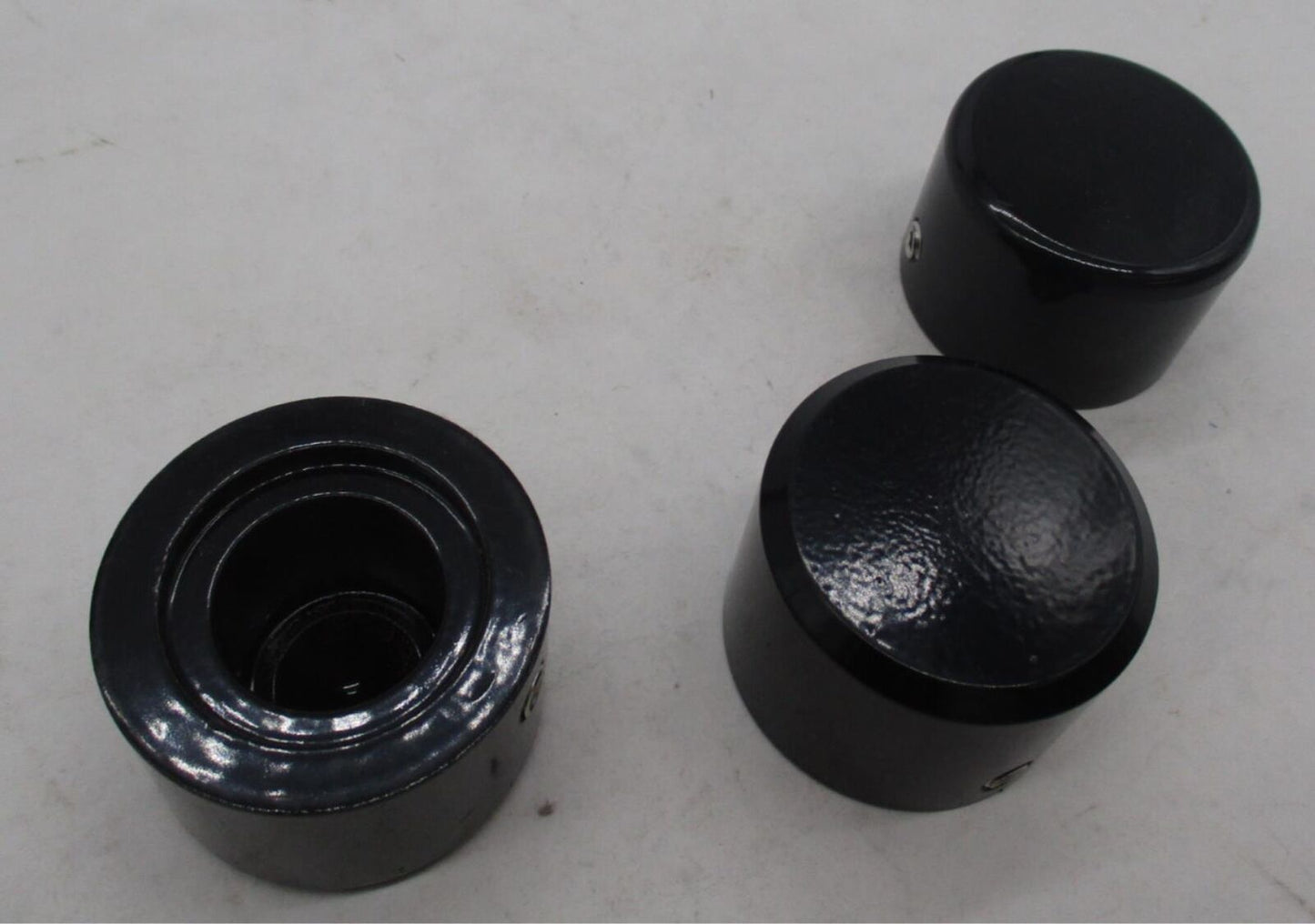 Mixed Lot of 3 Harley Davidson Gloss Black Axle Covers