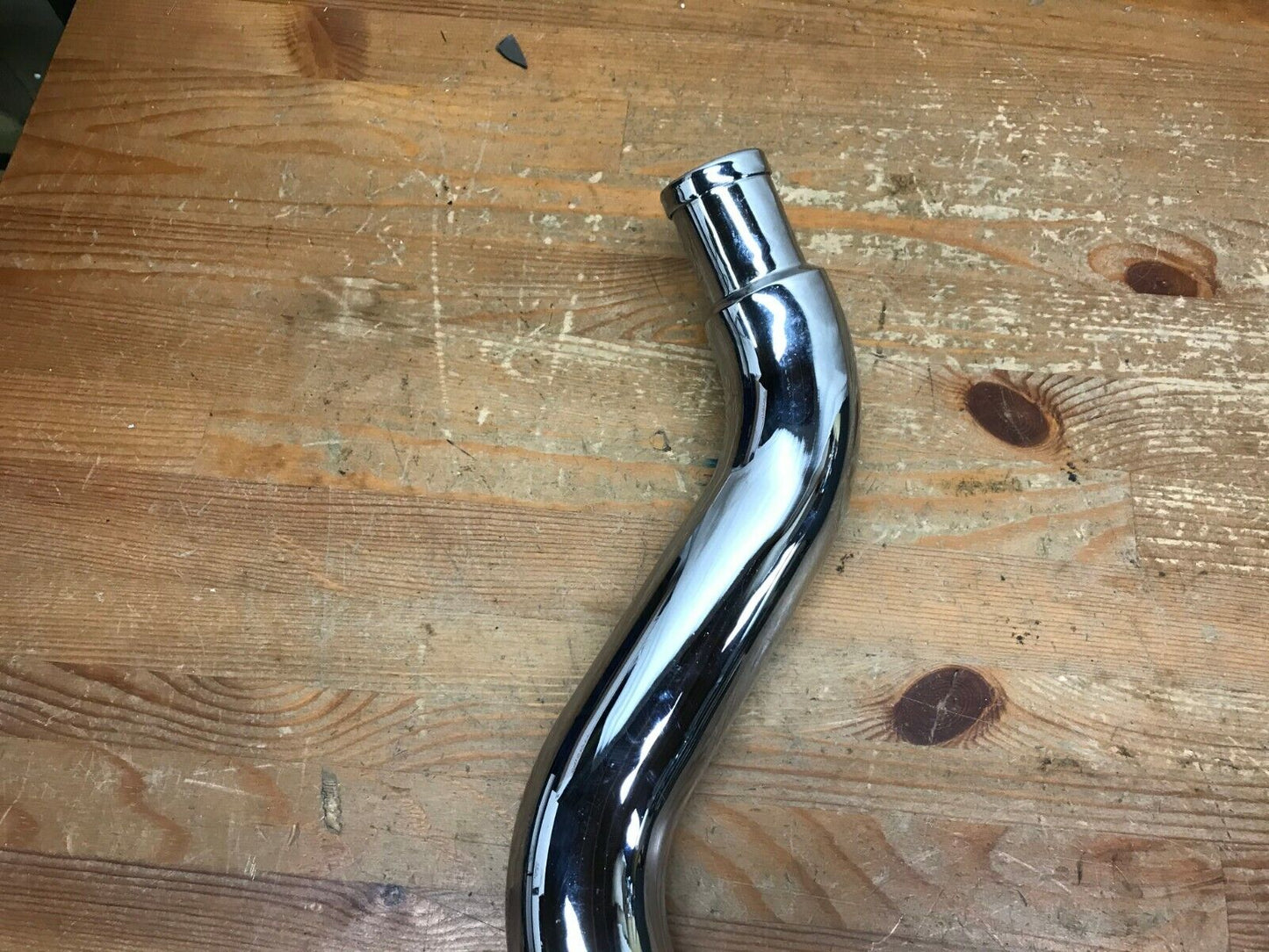 CHROME CUSTOM DRAG PIPE  2"  EXHAUST PIPE FOR HARLEY Rear Cylinder Only NEW