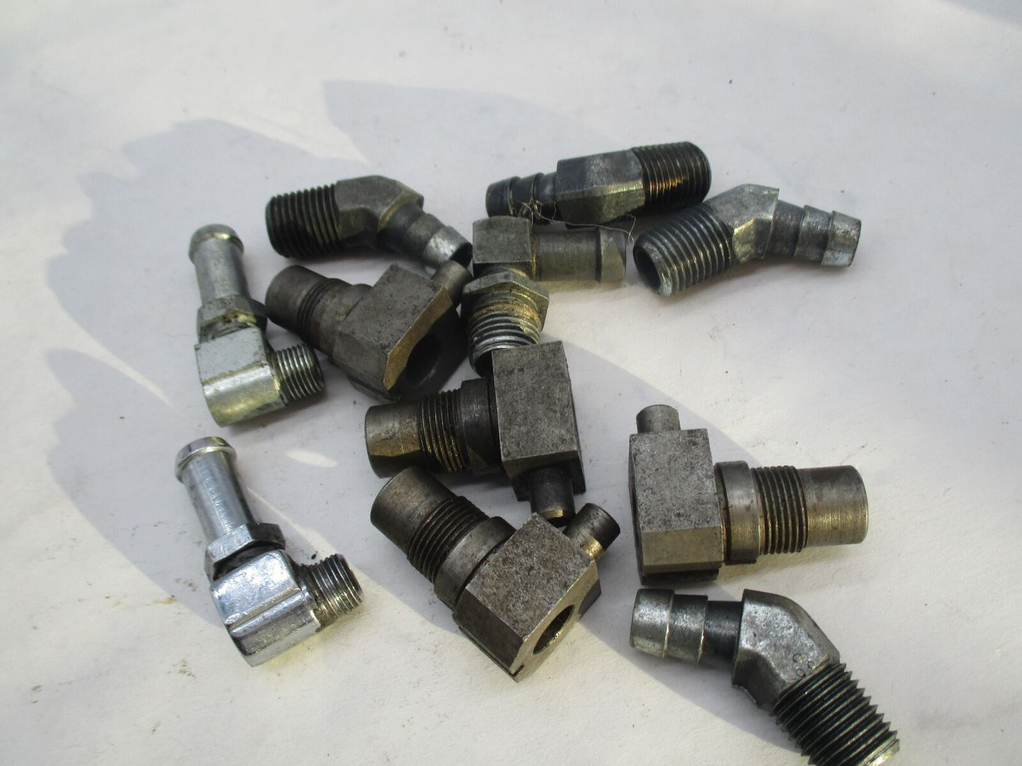 Mixed Lot of Harley Davidson Oil Hose Line Hydraulic Elbow Right Angle Joints