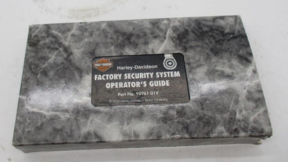 Harley Davidson Factory Security System Operator's Guide VHS Tape 98961-01V