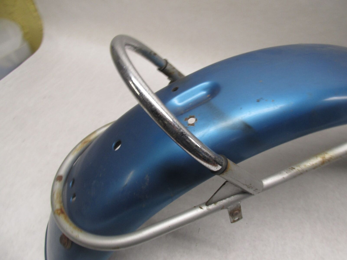 Triumph T100 T120 Blue Original Paint Rear Fender with Grab Handle