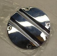 Harley Davidson Slotted Chrome Timing Cover Carb top Cover