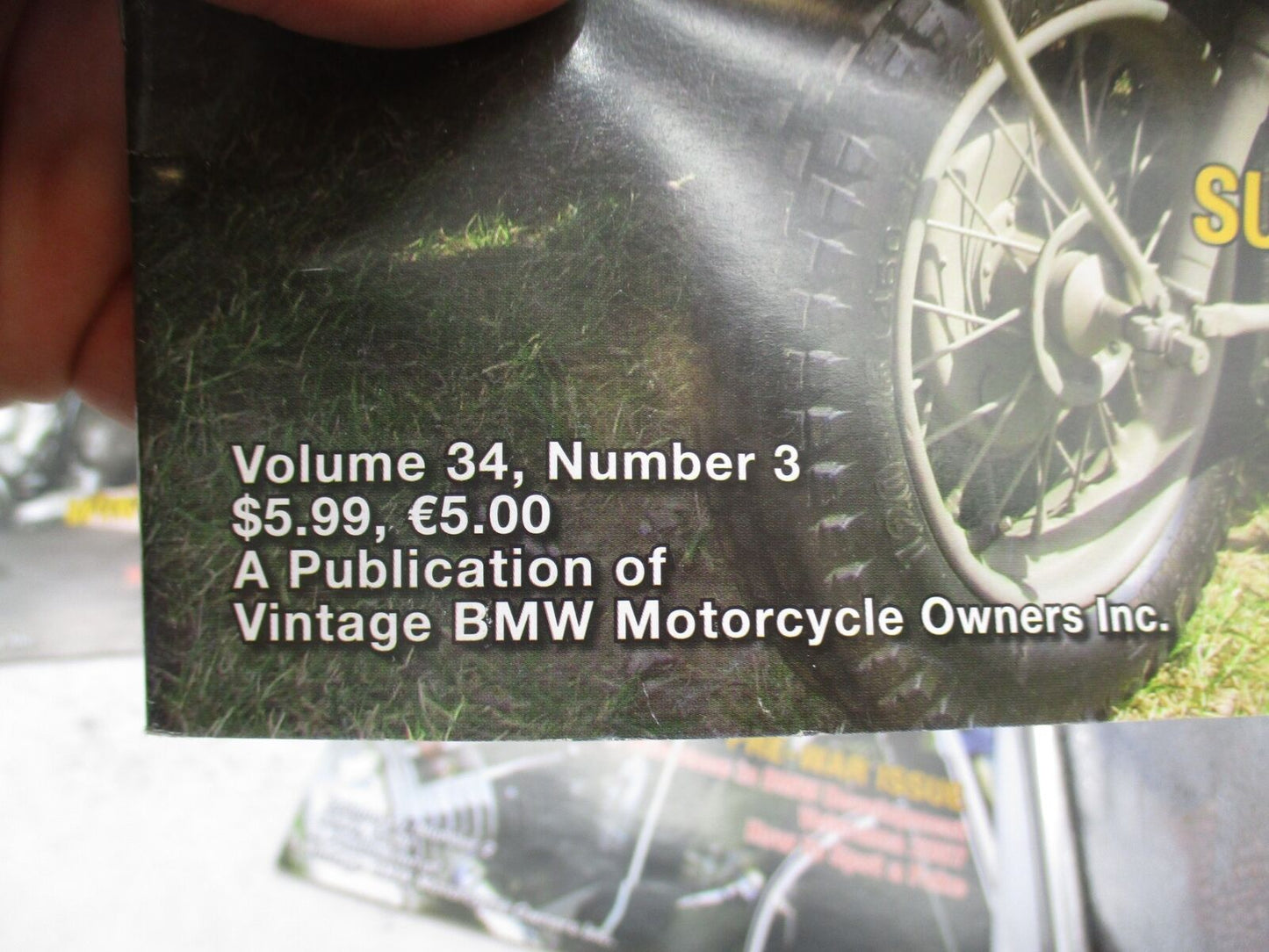 Lot of 3 The Vintage BMW Bulletin Motorcycle Magazine Volume 34