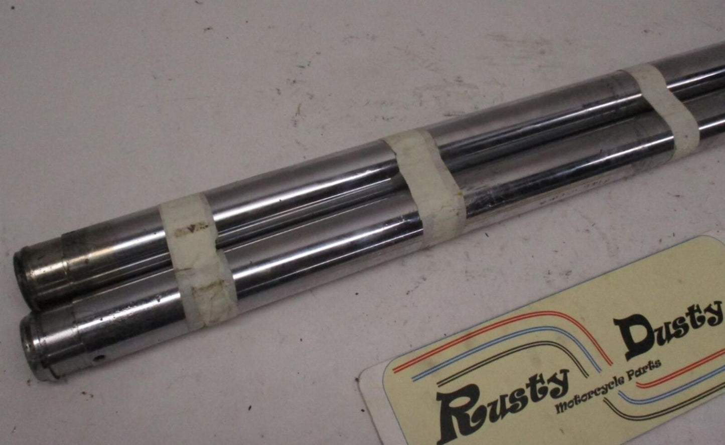 Harley Davidson 41mm Fork Tubes Pair 24-1/4" Long #3