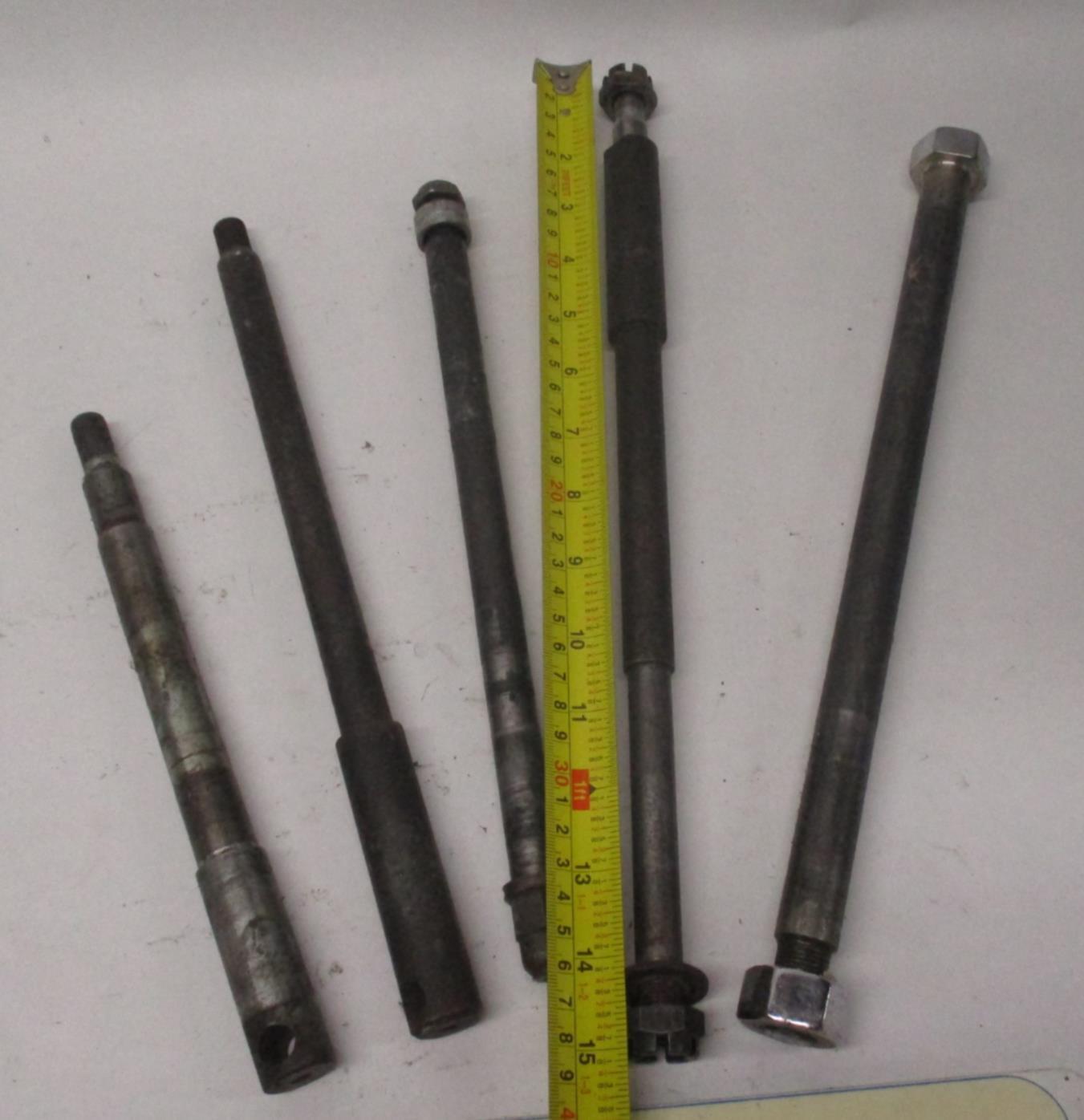 Mixed Lot of (5) Harley Front / Rear Wheel Axles Sportster Dyna Softail #2