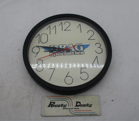 Vintage Drag Specialties Harley Motorcycle Promo Promotional 10" Clock