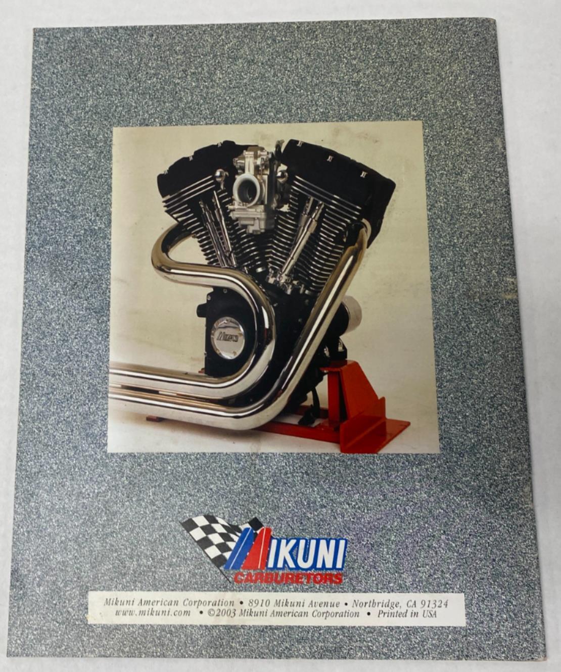 Mikuni Carb Carburetors Products Catalog Brochure 2003