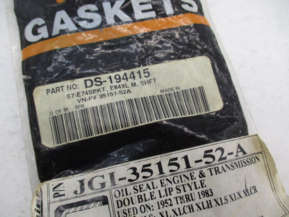 Lot of 3 Harley Davidson Oil Seal Engine and Transmission Gaskets JGI-35151-51-A