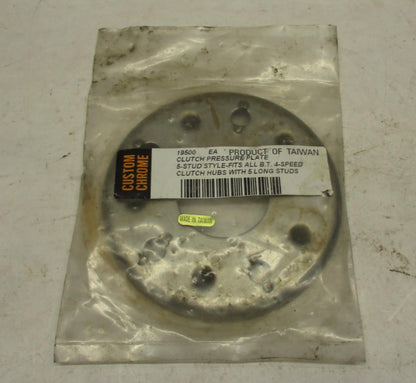 Custom Chrome Harley 4 speed Big Twin Clutch Pressure Plate 5 Stud Style 19-500