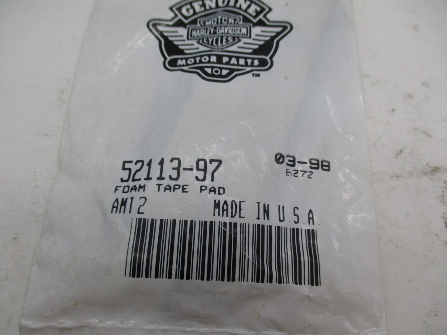 Harley Davidson Genuine NO Foam Tape Pad 52113-97