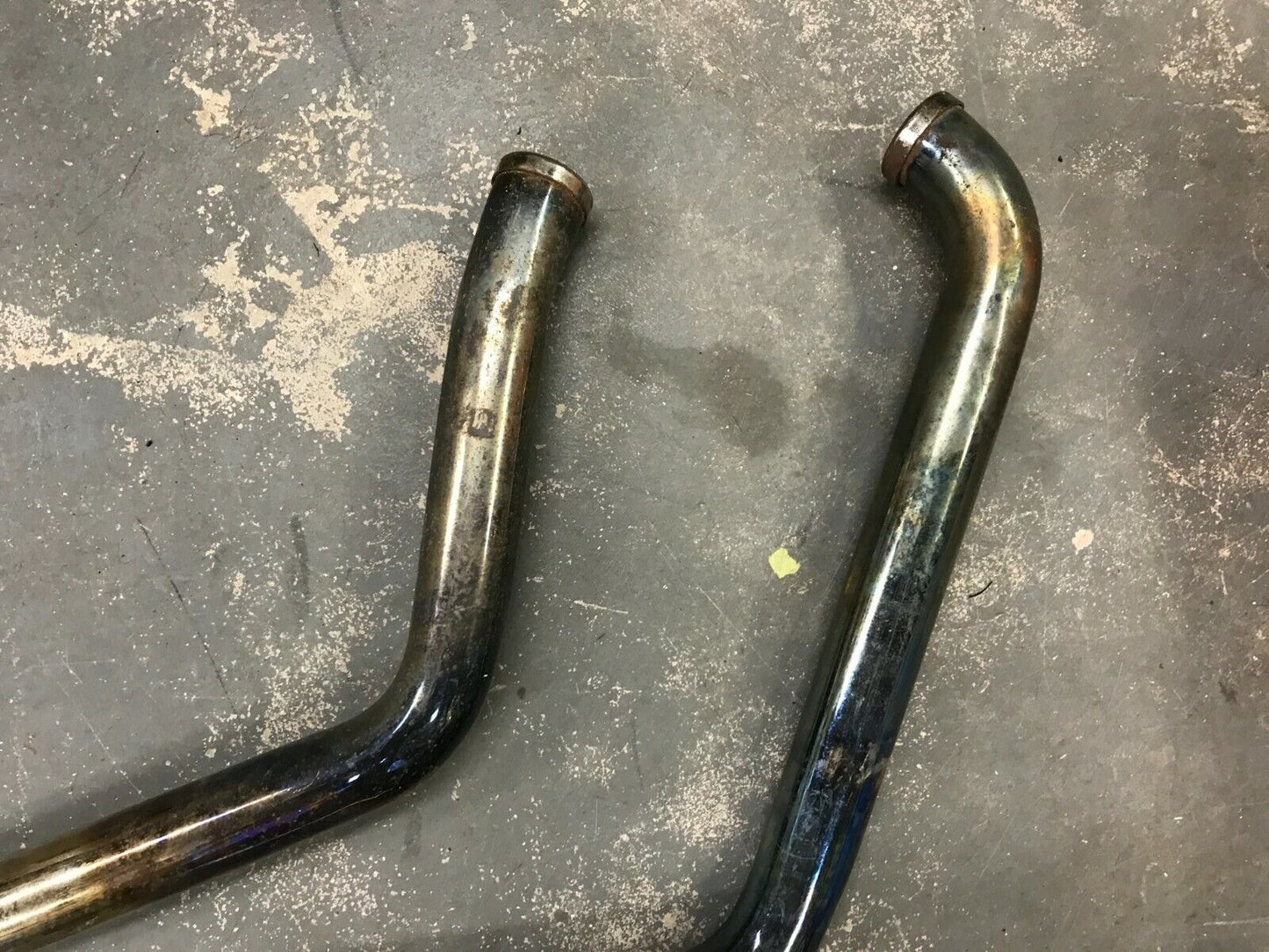 Harley Ironhead sportster Shovelhead 1 ¾” slash cut Straight exhaust drag pipes