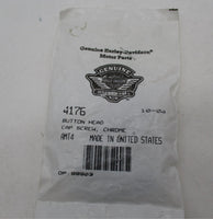 Harley Davidson Lot of 3 Genuine NOS Chrome Button Head Cap Screws 4176