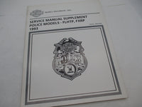 Harley Davidson Official 1993 Police Service Manual Supplement 99483-93SP