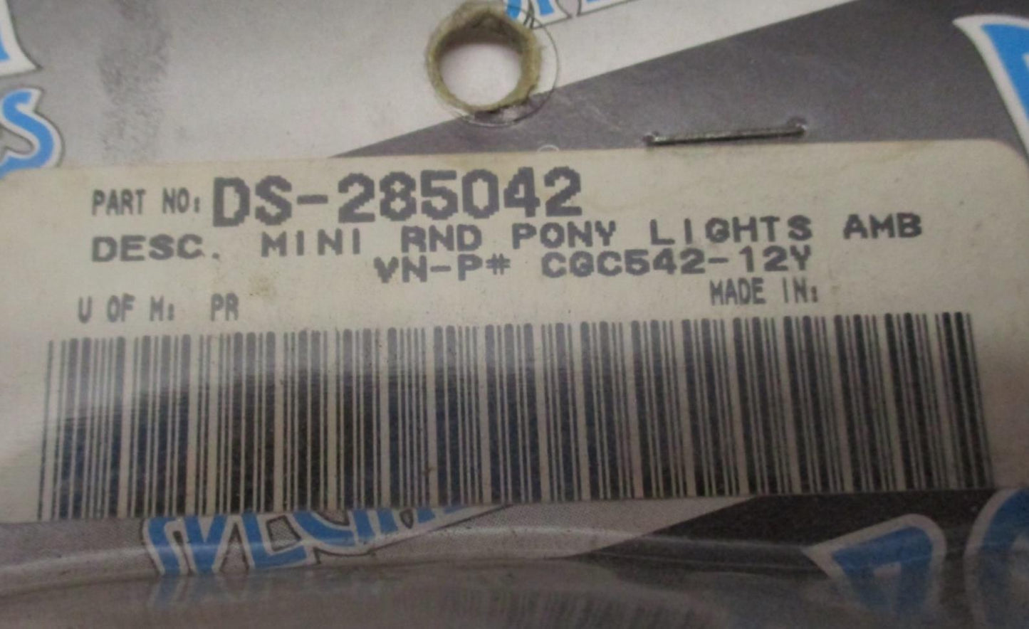 Drag Specialties Mini Round Pony Lights Amber DS-285042 Harley