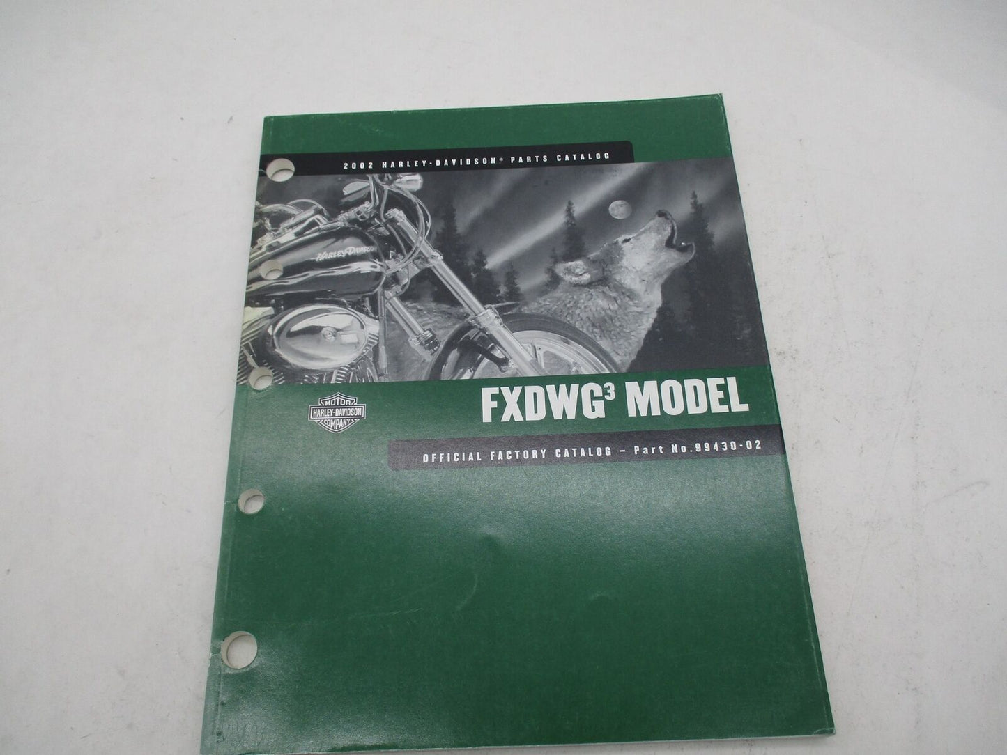 Harley Davidson Official Factory 2002 FXDWG3 Parts Catalog 99430-02