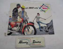 Vintage Original Get Away with BSA Motorcycle Eastern Edition Brochure