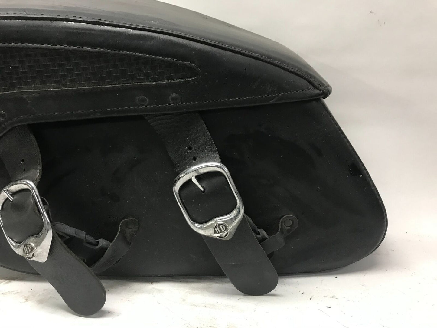 Harley 07395 Left Side Hand Leather OEM Luggage Saddle Bag