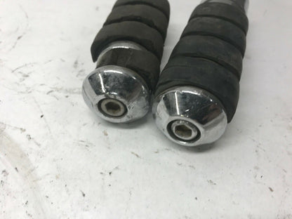 Pair (2) Original Harley Touring Highway Foot Peg Chrome Metal Rubber Shovelhead