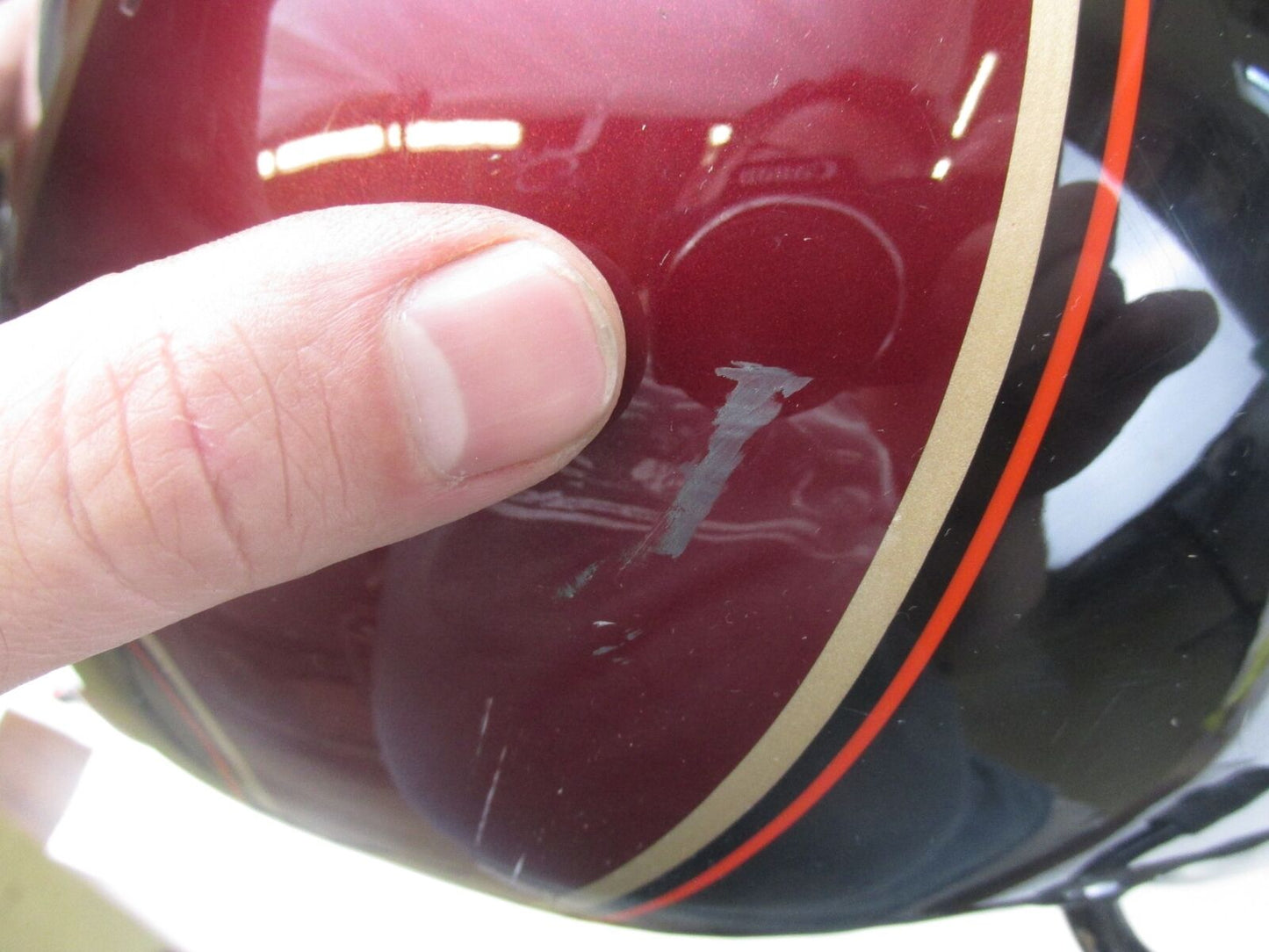 Harley 30th Anniversary 1995 FLHTCU Black Burgundy Electra Glide Gas Fuel Tank