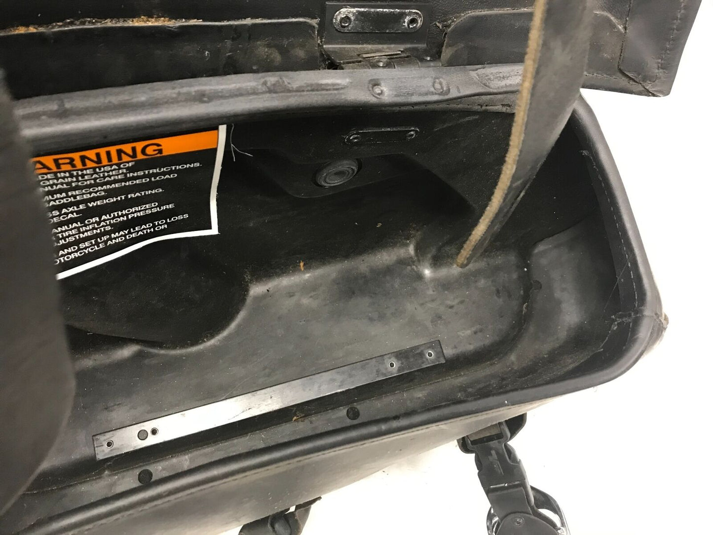 Harley 07395 Left Side Hand Leather OEM Luggage Saddle Bag