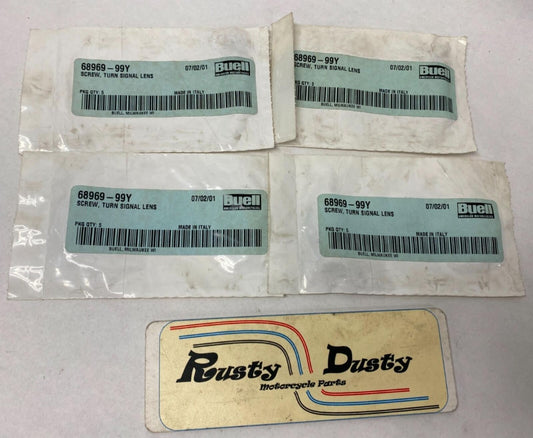 Harley Buell Genuine Lot (20) Turn Signal Lens Screws 68969-99Y