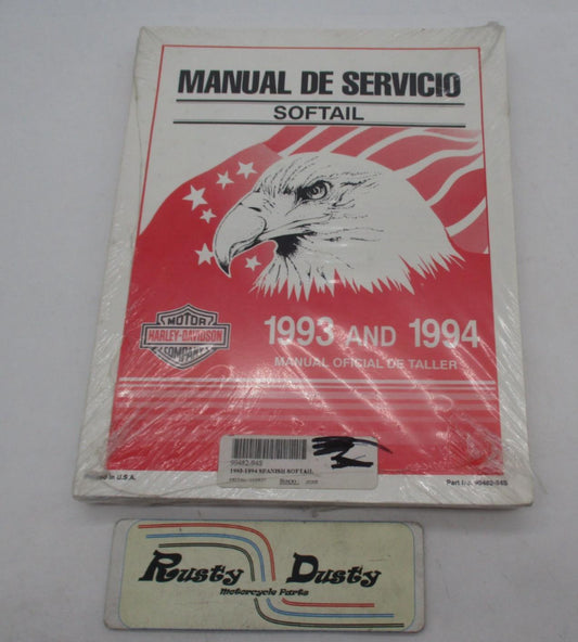 Harley Davidson 1993-1994 Spanish Softail Manual Book 99482-94S