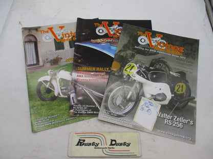 Lot of 3 The Vintage BMW Bulletin Magazines Volume 33 1, 2 and Volume 34, 1