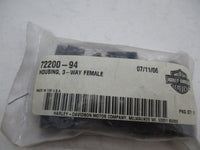 Pack of 10 Harley Davidson Genuine NOS 3 Way Housing Female 72200-94