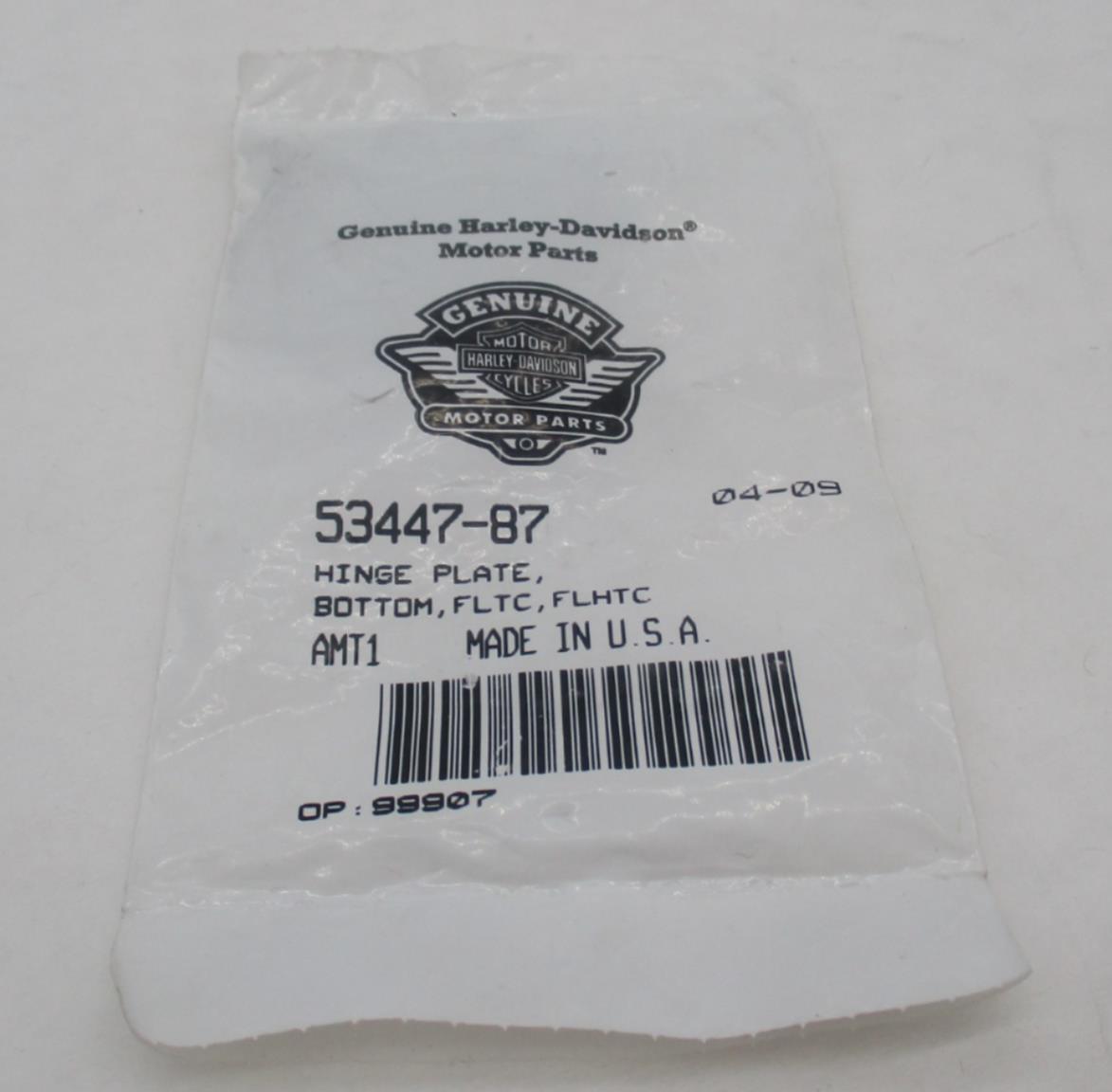 Harley Davidson Genuine NOS Bottom Hinge Plate 53447-87