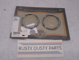 Harley Davidson Genuine NOS Chrome Touring Instrument Gauge Bezel Kit 74560-96