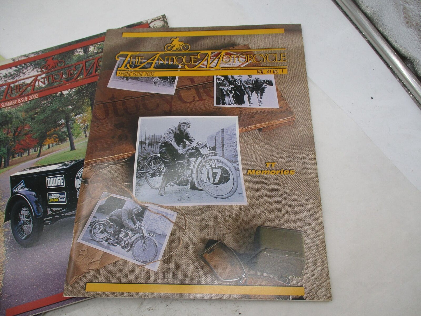 Complete Set of 4 The Antique Motorcycle Magazines All Issues from 2002 Vol. 41