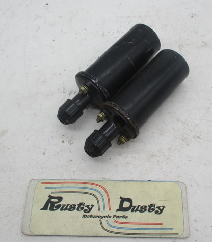 Pair of Vintage Yamaha Motorcycle Coils Hanshin 6V HS-6B