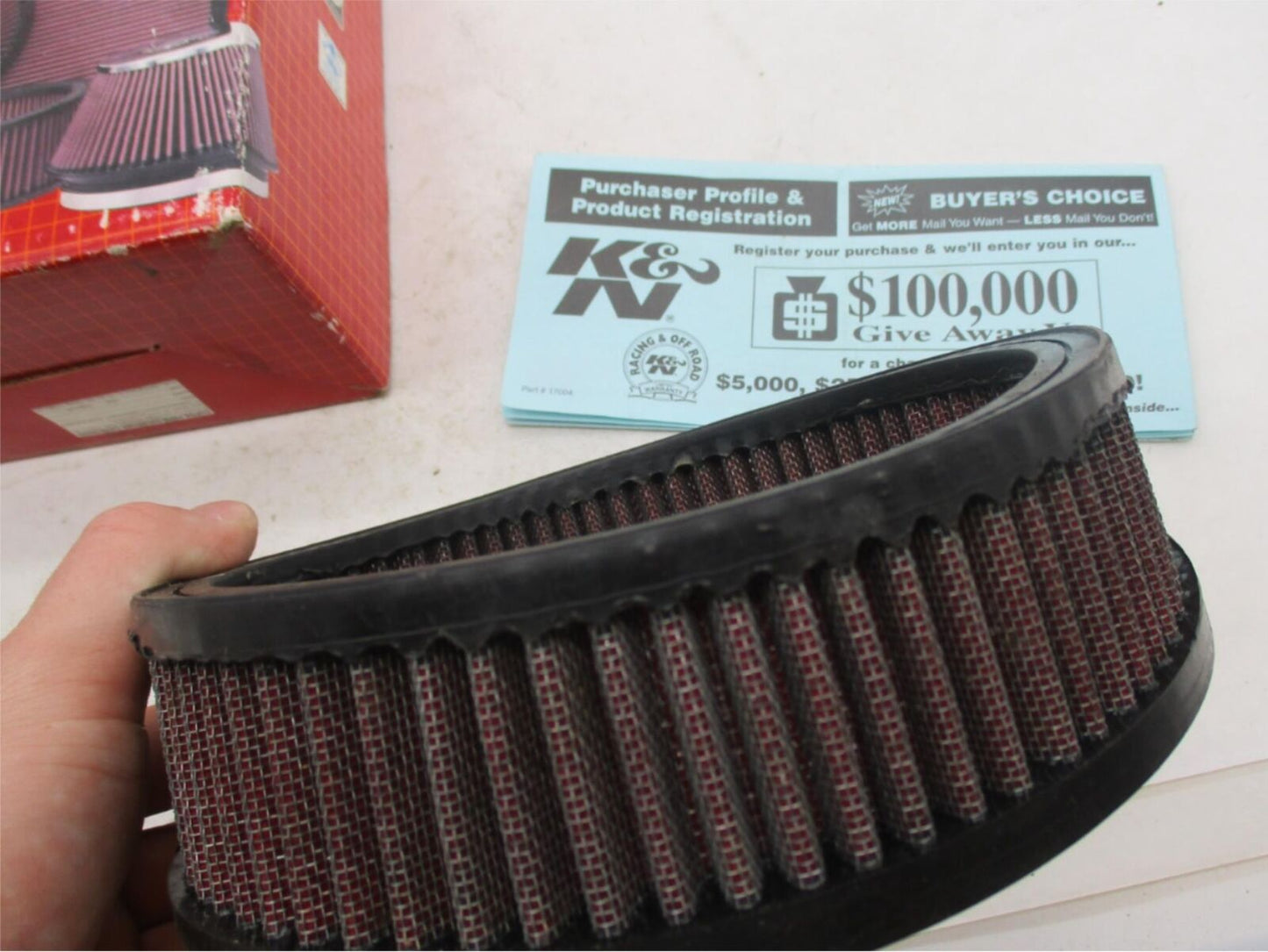 Harley K&N Air Filter For REV-TECH Housings 25023 TC88 &100 Motors E-4660